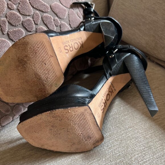 Michael Kors Peep Toe Stiletto Heels Sz 6M - Picture 5 of 6